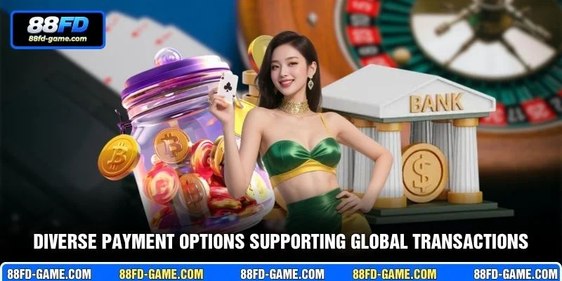 Diverse payment options supporting global transactions