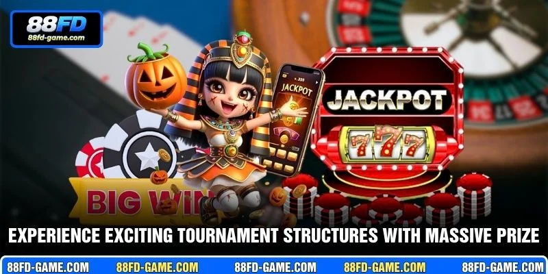 Experience exciting tournament structures with massive prize