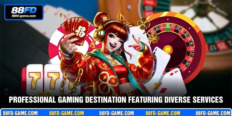 Professional gaming destination featuring diverse entertainment services