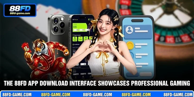 The 88FD App download interface showcases professional gaming
